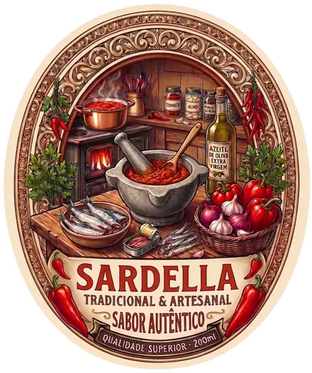 Rótulo da Sardella